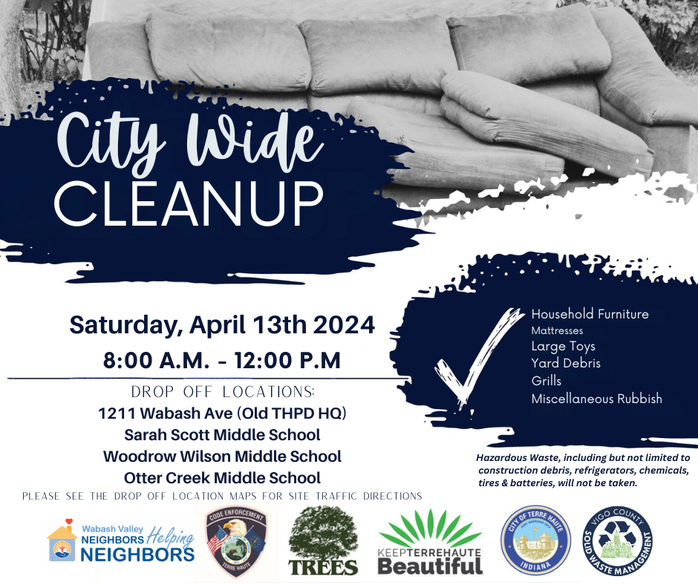 Public Works News: City Wide Cleanup April 13th, 2024