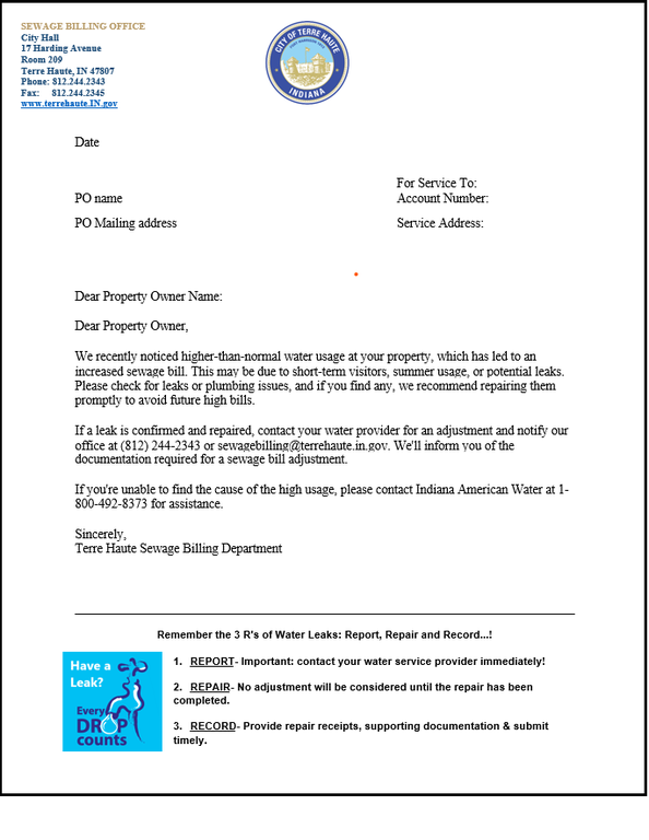 High Water Use Letter.png