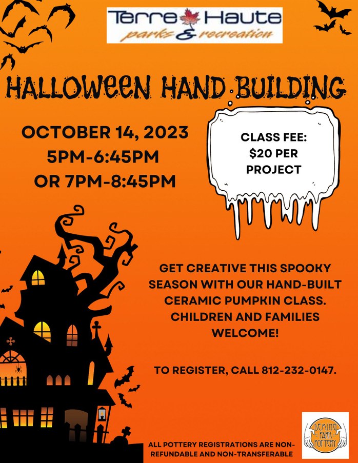 HALLOWEEN POTTERY HAND BUILDING