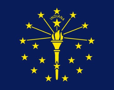 Indiana Flag full