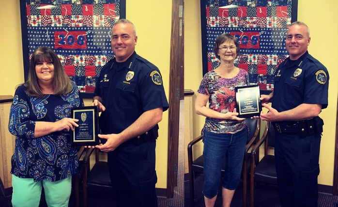 THPD Celebrates Cheryl Long & Elaine Wence for Decades of Service