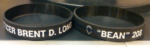 Brent Long memorial wristbands