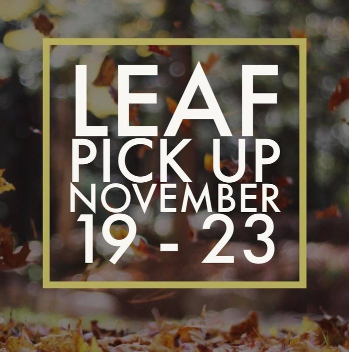 Leaf Pick Up Information for 11/19/2018